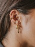 LARNAUTI Beaded Single Ear Cuff, Gold
