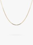 LARNAUTI Herringbone Chain Necklace, Gold