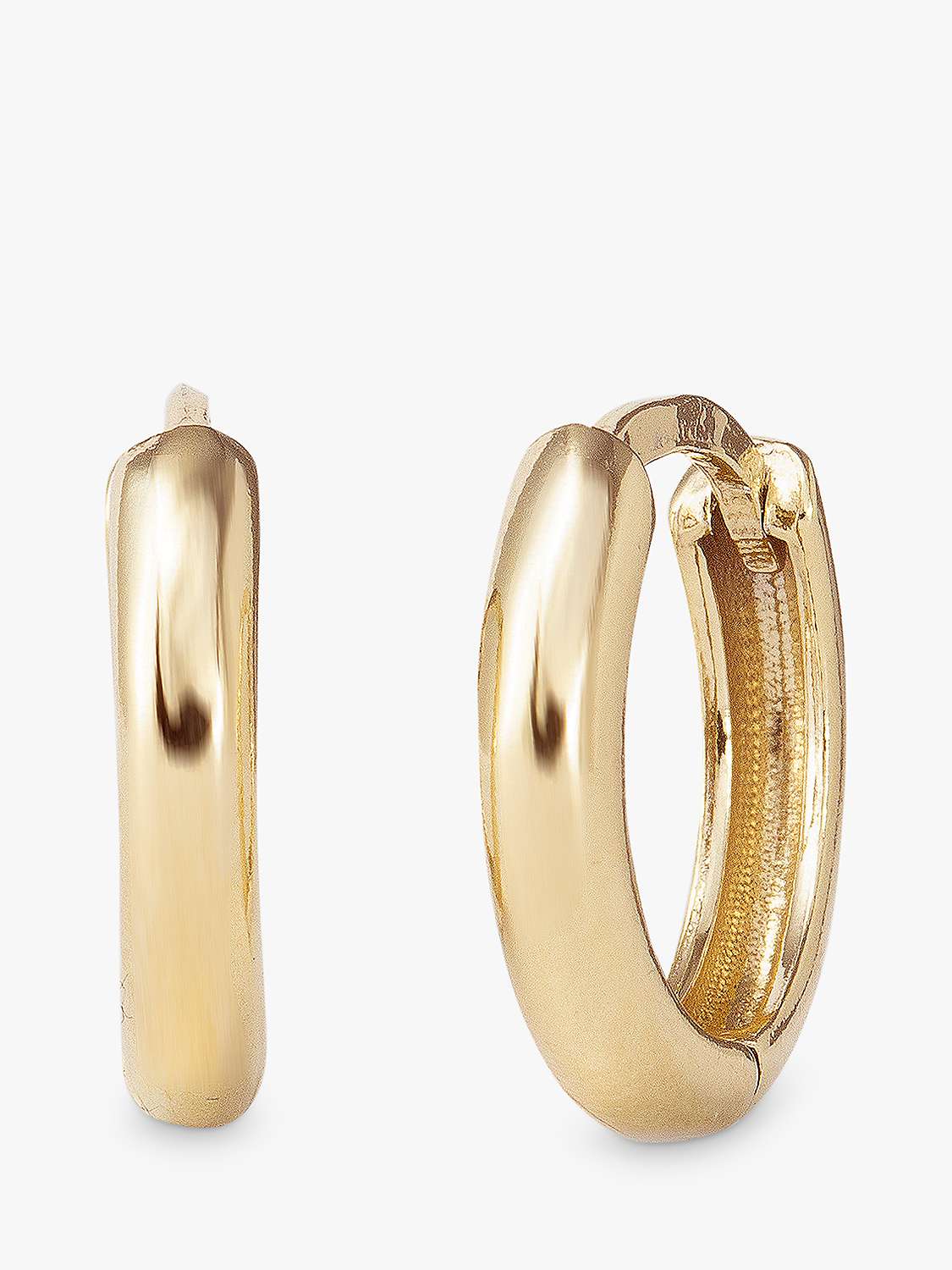 LARNAUTI Huggie Hoop Earrings, Gold at John Lewis & Partners