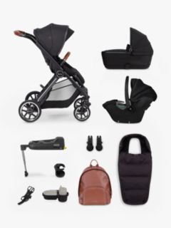 Silver Cross Reef Pushchair & Dream Car Seat Ultimate Pack, First Bed Folding Carrycot & Accessories Bundle, Orbit