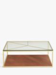 John Lewis + Swoon Mendel Coffee Table, Light Brown/Clear