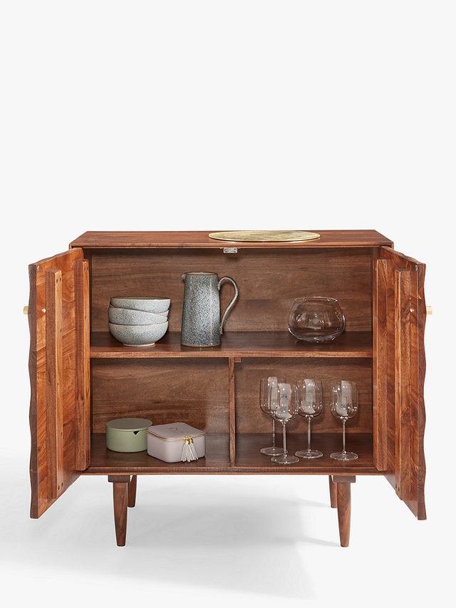 John Lewis + Swoon Franklin Acacia Wood Storage Cabinet, Natural