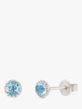 Dinny Hall Gem Drop Rose Cut Topaz Stud Earrings