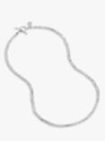 Dower & Hall Men's Rice Nomad Beaded Collar Necklace, Silver