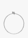 Dower & Hall Men's Rice Nomad Beaded Collar Necklace, Silver