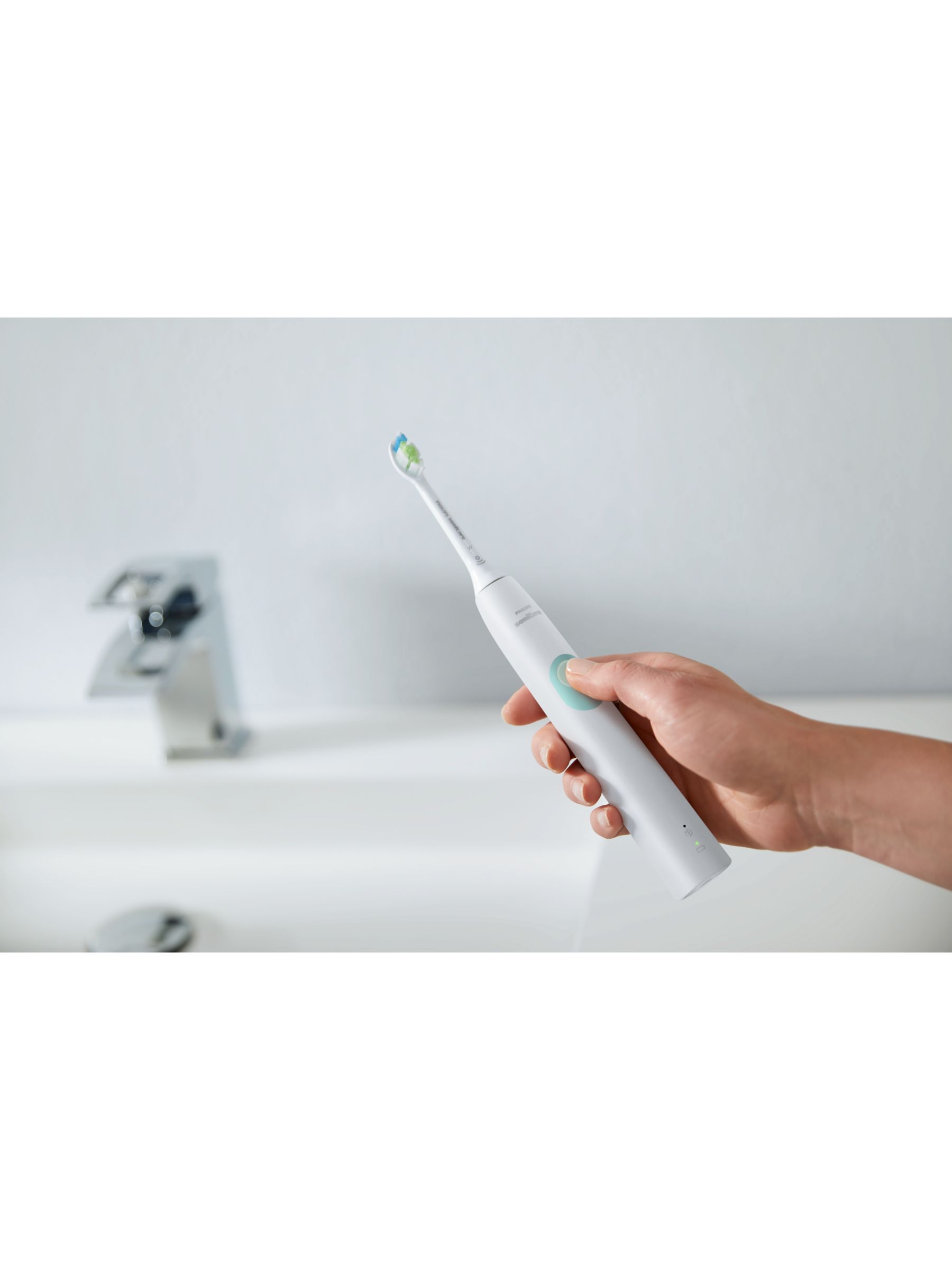 Philips Sonicare HX6807 ProtectiveClean 4300 Electric Toothbrush, White