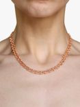 Milton & Humble Jewellery Second Hand Balestra 9ct Rose Gold Chain Necklace, Dated 1984