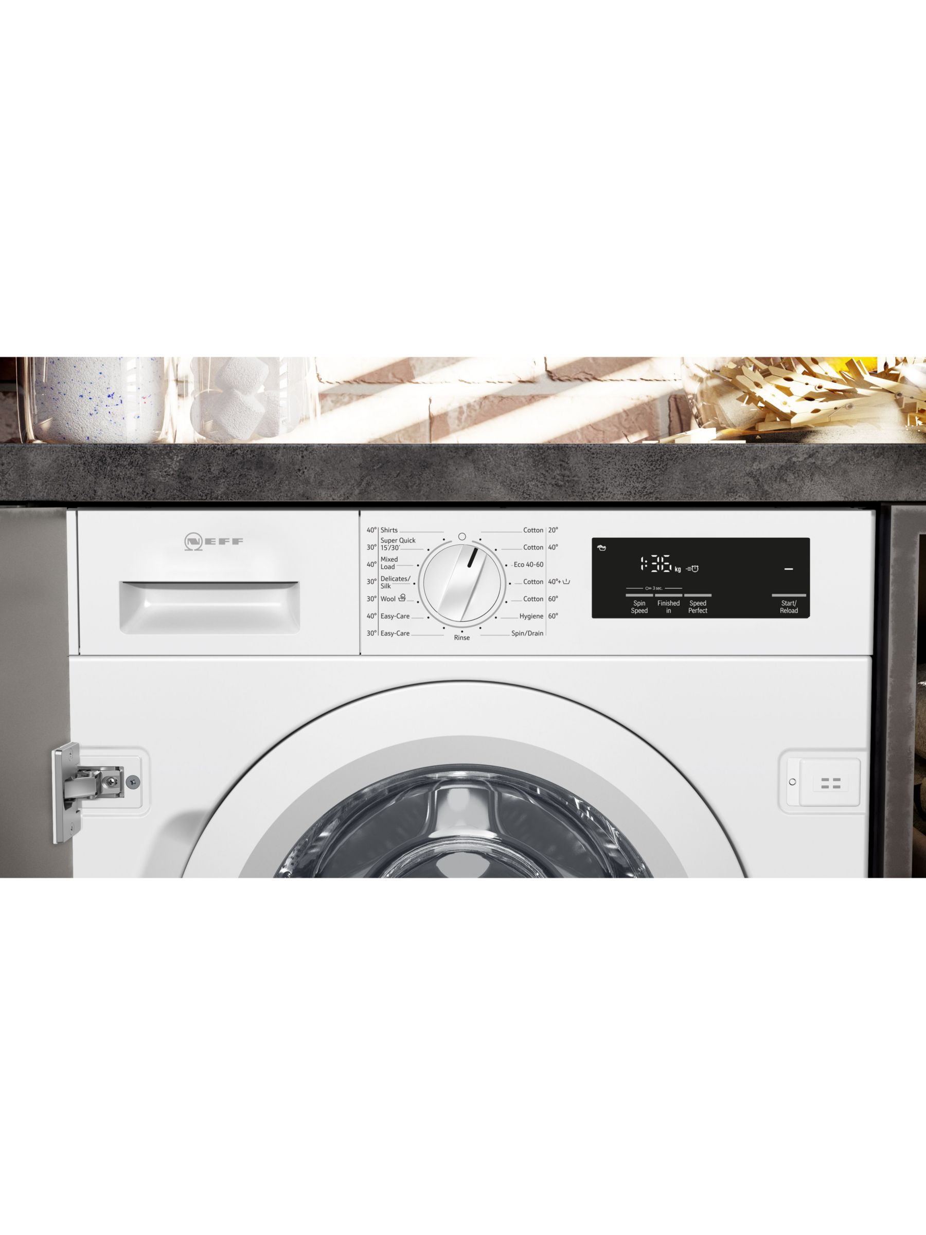 John lewis built in washing deals machine