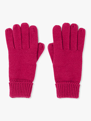 John Lewis ANYDAY Recycled Polyester Ribbed Cuff Gloves