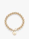 Lauren Ralph Lauren Padlock Beaded Bracelet, Gold