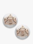 Lauren Ralph Lauren Two-Tone Crest Stud Earrings, Silver/Gold