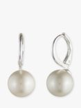 Lauren Ralph Lauren Pearl Drop Earrings, White/Silver