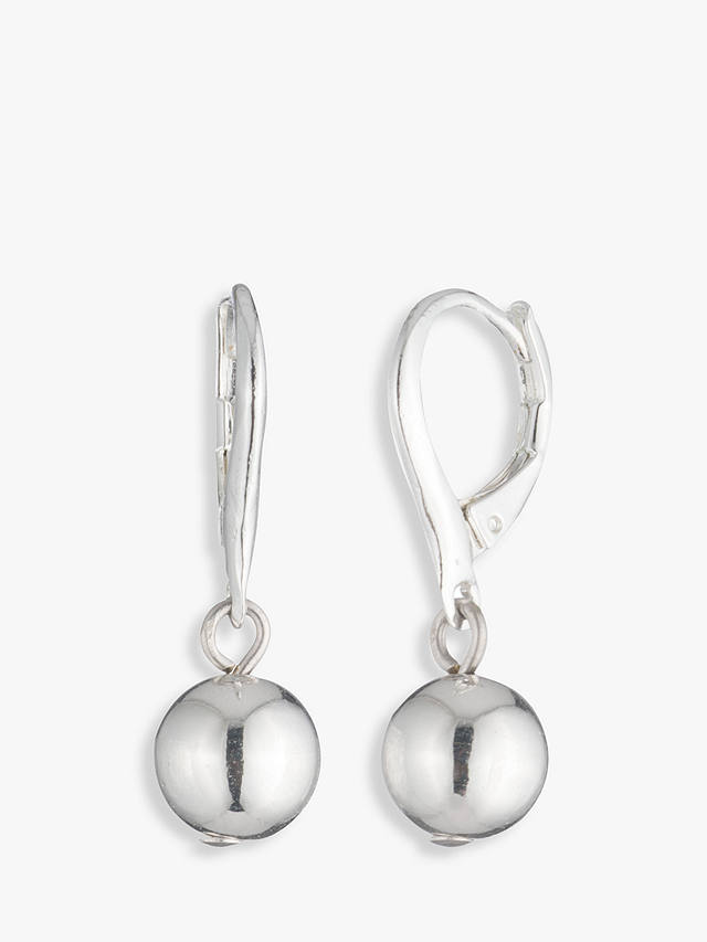 Lauren Ralph Lauren Simple Ball Drop Earrings, Silver