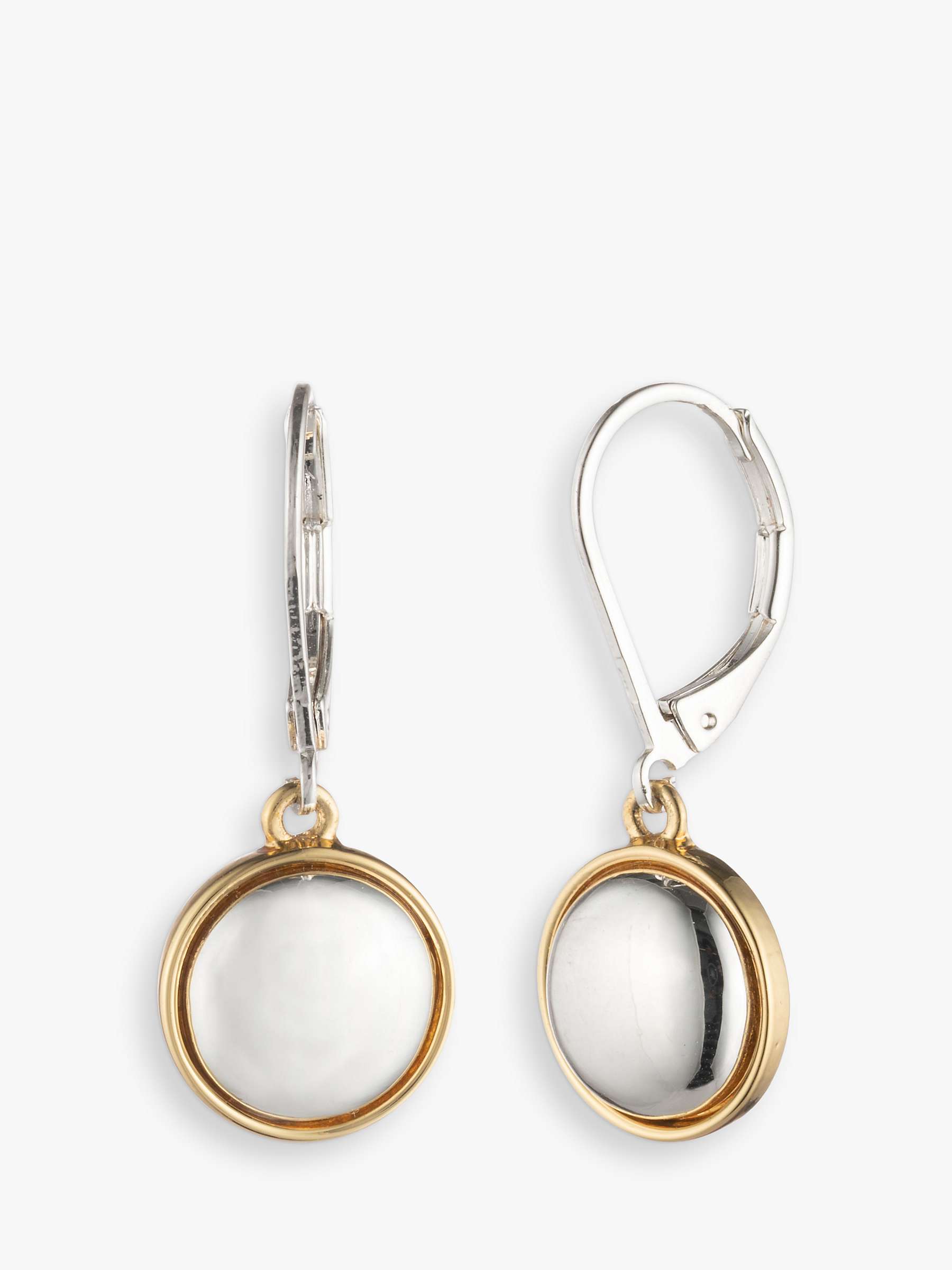 Buy Lauren Ralph Lauren Two-Tone Drop Earrings, Gold/Silver Online at johnlewis.com