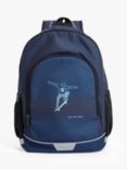 John Lewis Kids' Sleep Skate Repeat Backpack, Blue
