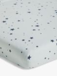 little home at John Lewis Star Print Fitted Baby Sheet, Cotbed (140 x 70cm)