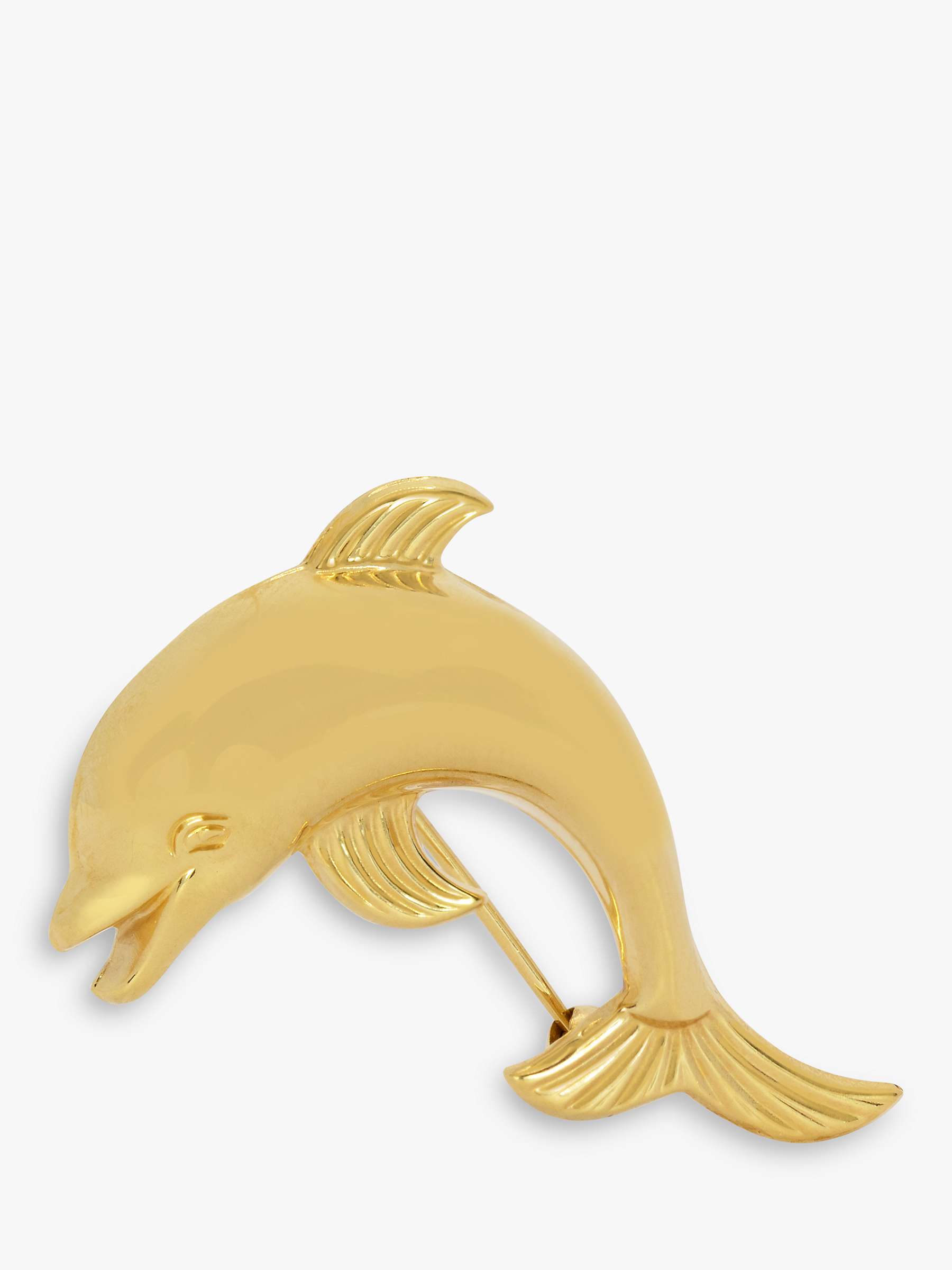 Buy Kojis Second Hand Polished 14ct Yellow Gold Dolphin Brooch Online at johnlewis.com