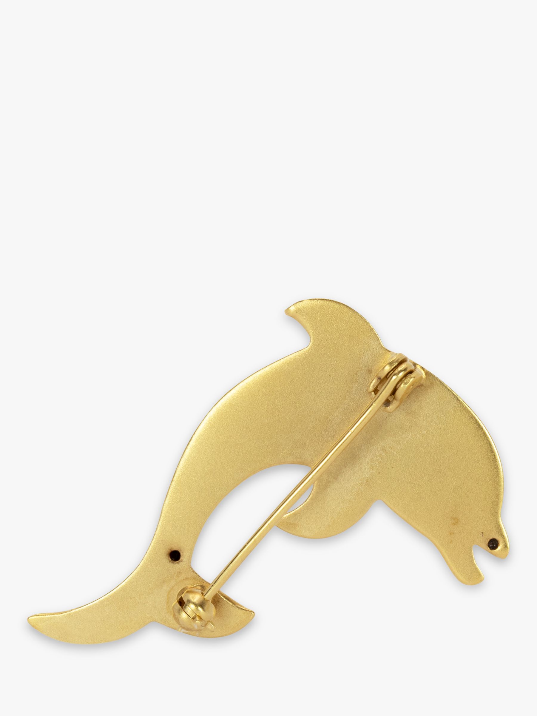 Buy Kojis Second Hand Polished 14ct Yellow Gold Dolphin Brooch Online at johnlewis.com