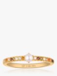 Sif Jakobs Jewellery Pearl Colour Cubic Zirconia Cocktail Ring, Gold