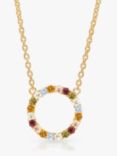 Sif Jakobs Jewellery Biella Grande Open Circle Cubic Zirconia Pendant Necklace