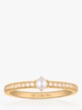 Sif Jakobs Jewellery Pearl Cubic Zirconia Cocktail Ring, Gold