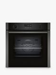 Neff N50 Slide and Hide B6ACH7HG0B Built Under Electric Self Cleaning Single Oven, Graphite Grey