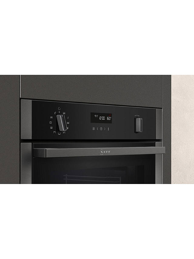 Buy Neff N50 Slide and Hide B6ACH7HG0B Built Under Electric Self Cleaning Single Oven, Graphite Grey Online at johnlewis.com