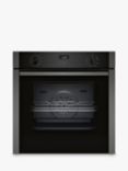 Neff N50 Slide and Hide B3ACE4HG0B Built Under Electric Single Oven, Graphite Grey