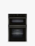 Neff N50 U1ACE2HG0B Built In Electric Double Oven, Graphite Grey