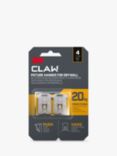 Command 3M Steel Claw Drywall Picture Hanger, Pack of 4, 20kg