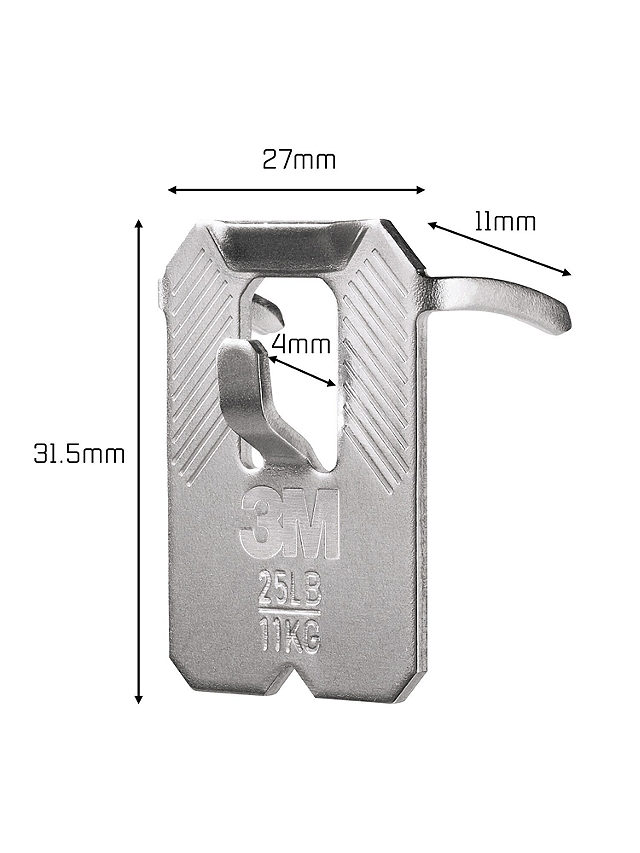 3M CLAW Steel Claw Drywall Picture Hanger, Pack of 4, 11kg