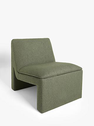 Perk Range, John Lewis Perk Lounge Chair, Boucle Forest Green
