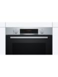Bosch Series 4 HRS574BS0B Built In Electric Self Cleaning Single Oven with Steam Function, Stainless Steel