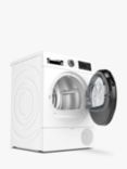 Bosch Series 6 WQG233D8GB Heat Pump Tumble Dryer, 8kg Load, White
