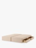 John Lewis Pocket Sprung 4 Drawer Storage Divan Base, Super King Size, Cotton Effect Beige