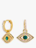 Jon Richard Gold Plated Evil Eye Earrings, Gold