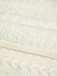 John Lewis Cable Sherpa Fleece Baby Blanket, 100 x 80cm