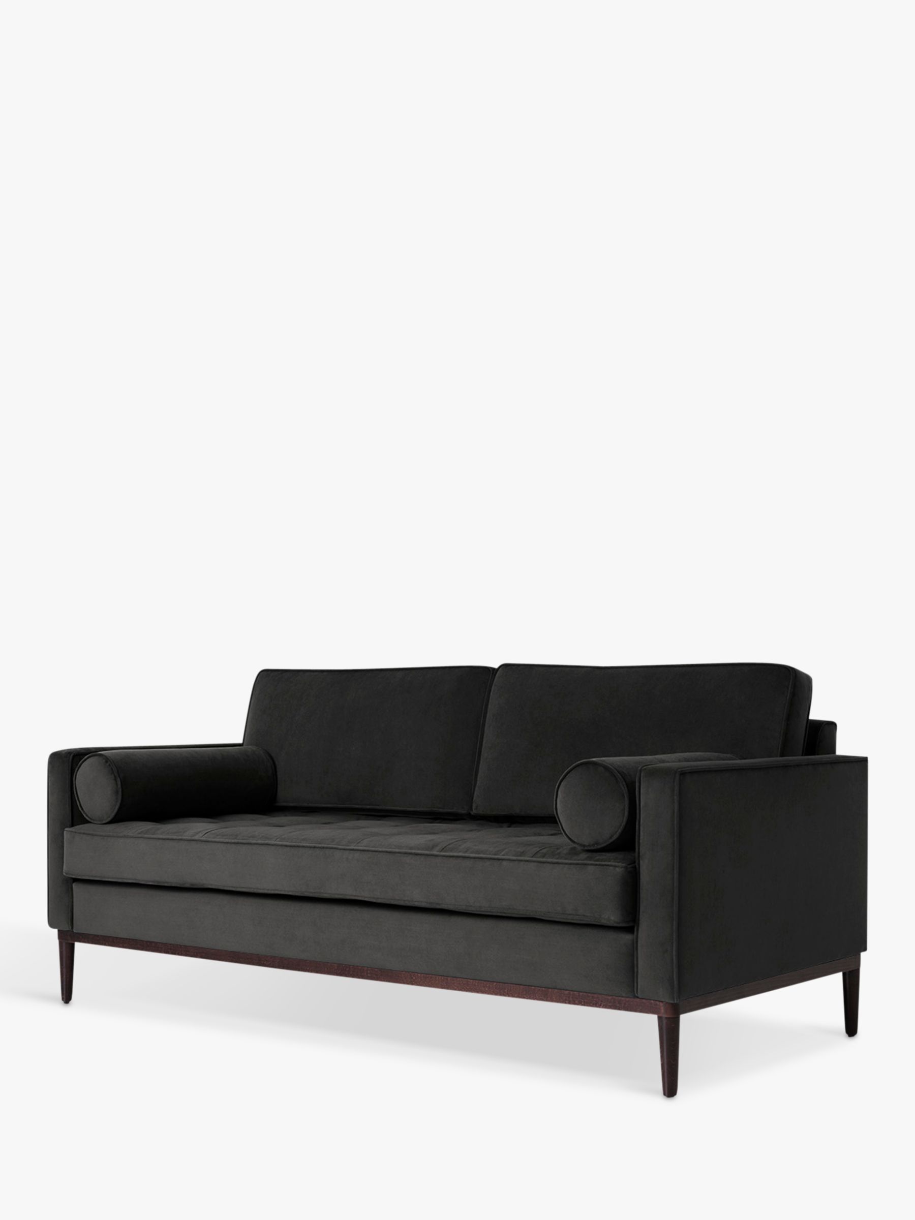 Model 02 Range, Swyft Model 02 Medium 2 Seater Sofa, Velvet Charcoal