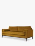 Swyft Model 02 Large 3 Seater Sofa, Velvet Mustard