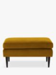 Swyft Model 01 Chaise Piece/Footstool, Velvet Mustard