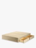John Lewis Pocket Sprung 4 Drawer Divan Base, Small Double, Relaxed Linen Putty