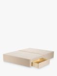 John Lewis Pocket Sprung 2 Drawer Divan Base, Double, Cotton Effect Beige