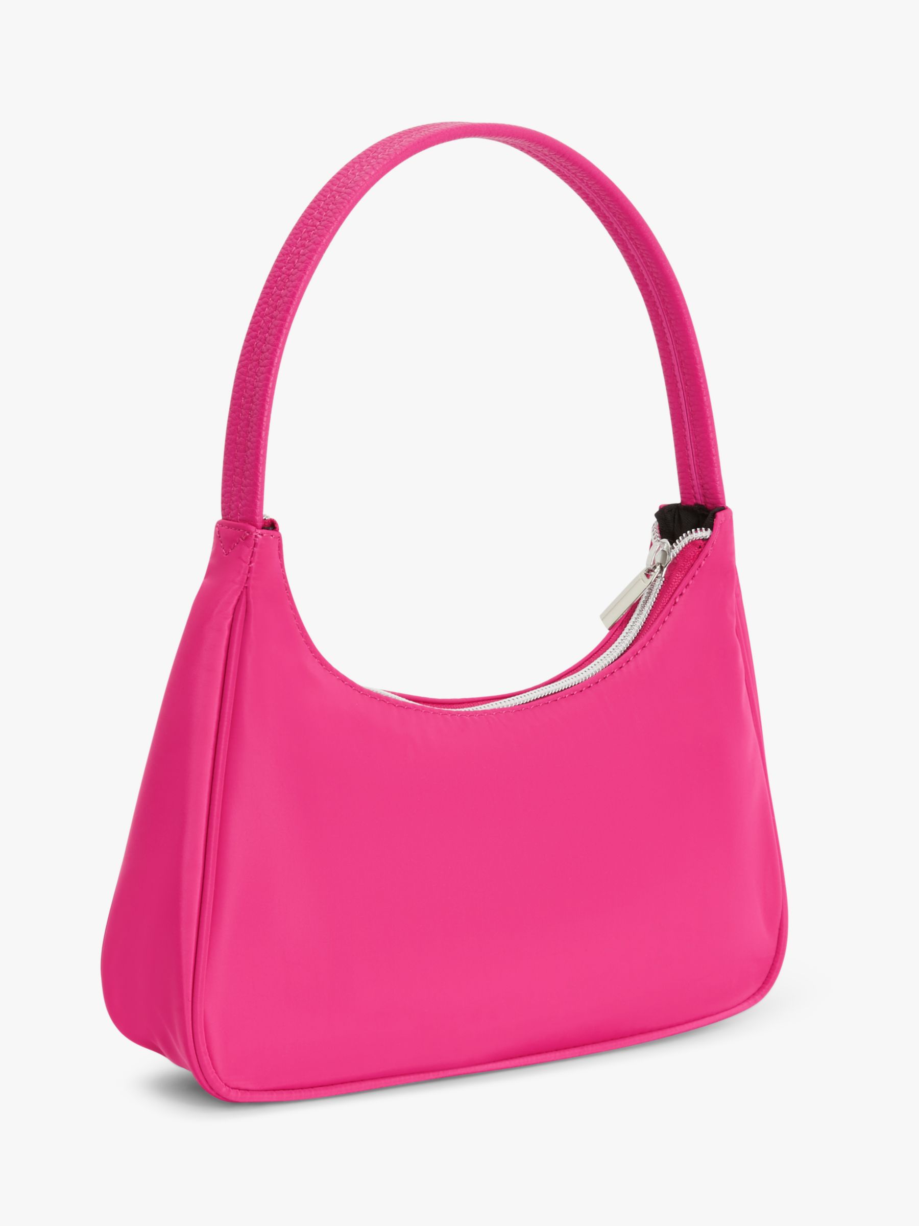 John Lewis ANYDAY Scoop Zip Top Shoulder Bag, Blue at John Lewis