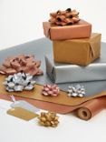 John Lewis Large Gift Bow, Red/Copper