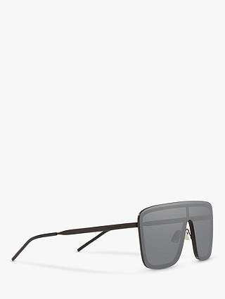 Yves Saint Laurent SL 364 Unisex Rectangular Sunglasses, Matte Black/Grey