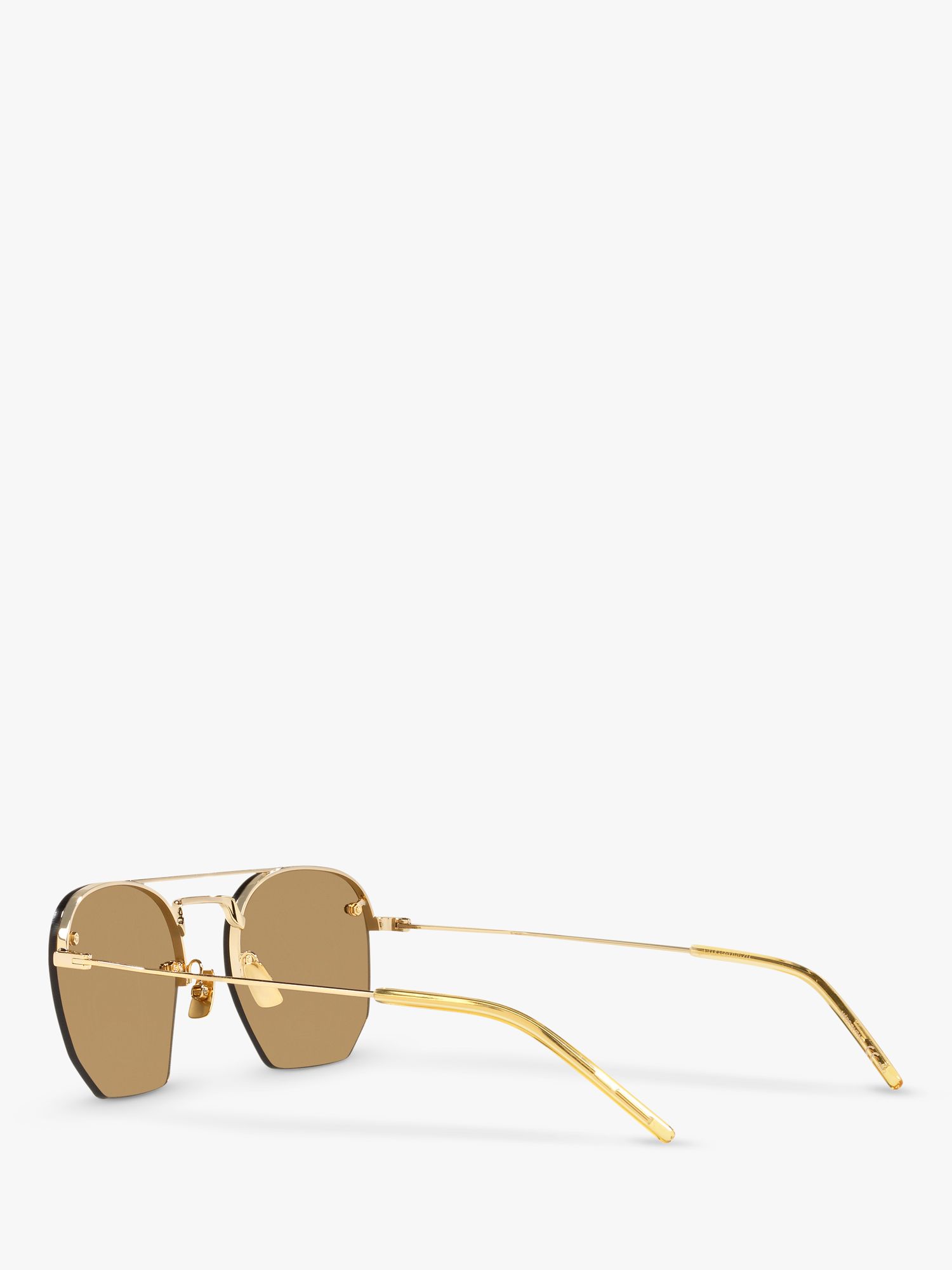 Saint Laurent Men's Sunglasses Irregular Rimless Silver/Grey SL 422-00