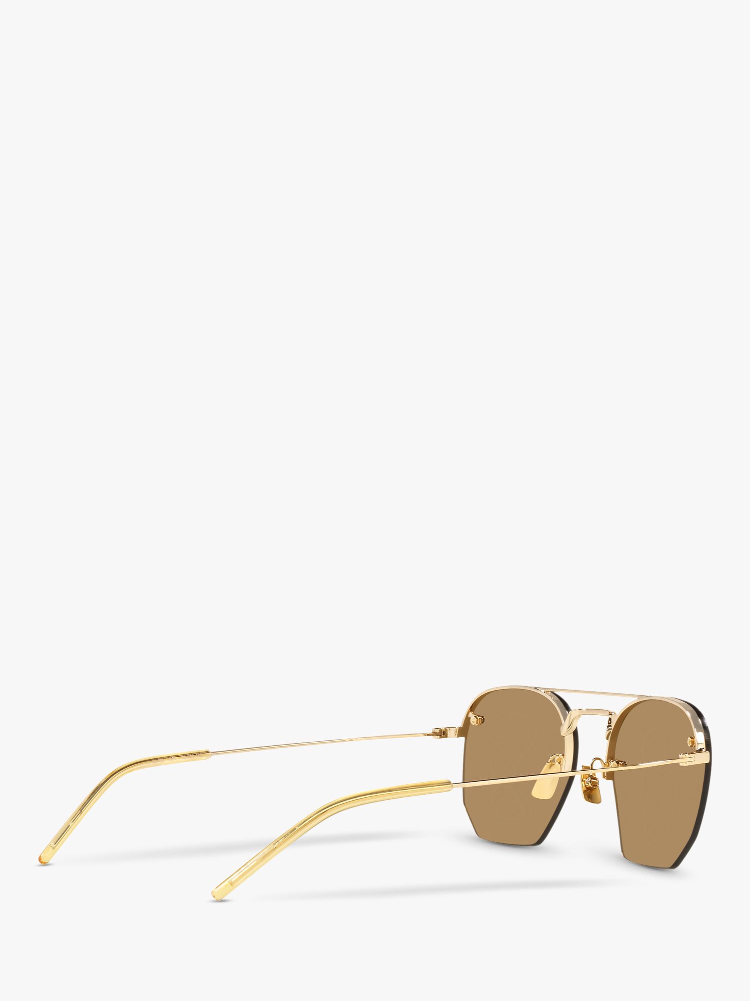Saint Laurent Gold & Brown SL 422 Sunglasses