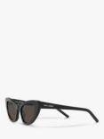 Yves Saint Laurent SL 213 Women's Lily Cat's Eye Sunglasses, Shiny Black/Grey