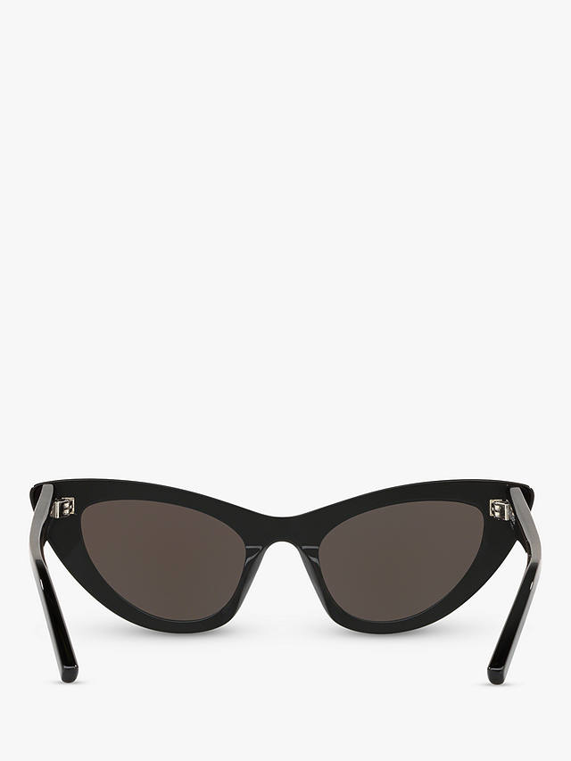 Yves Saint Laurent SL 213 Women's Lily Cat's Eye Sunglasses, Shiny Black/Grey
