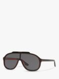 Gucci GG1038S Men's s Pilot Sunglasses, Black/Grey